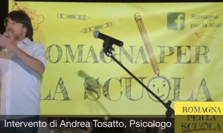 Oggi ascoltiamo l’intervento di Andrea Tosatto Psicologo