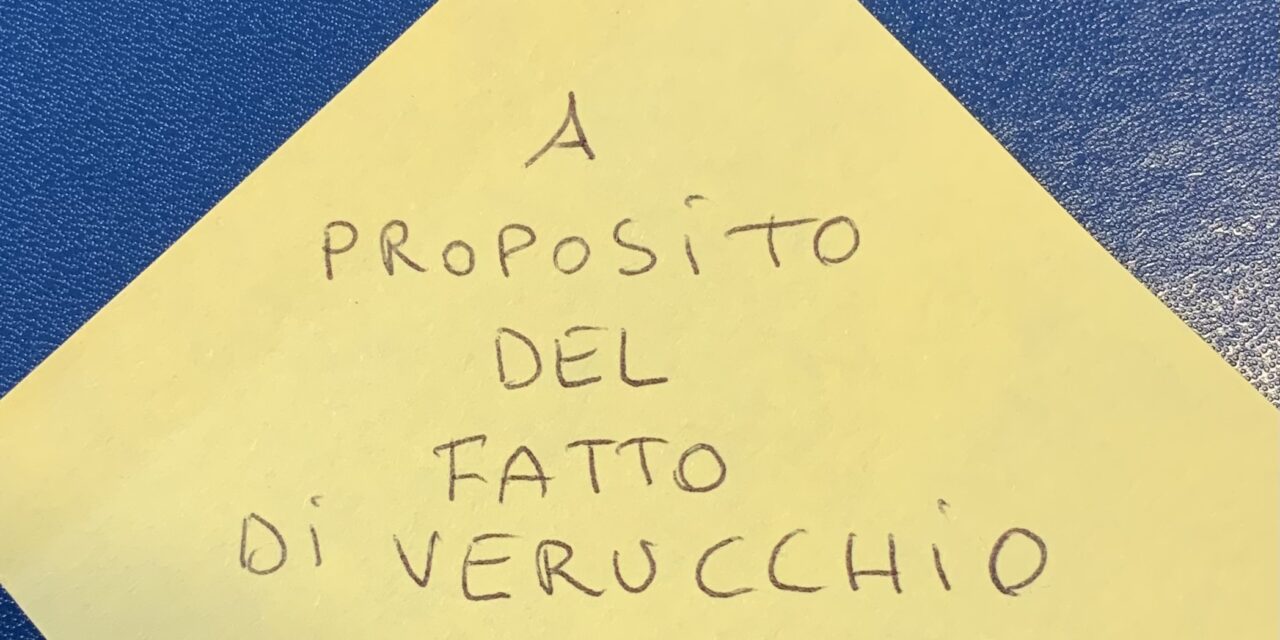 A proposito del fatto di Verucchio firmato Marco Mazzuoli